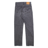 LEVI'S Wedgie Big E Womens Jeans Grey Slim Straight Stone Wash W25 L28