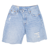 LEVI'S 501 90s BIG E Womens Jorts Shorts Blue XXS W23