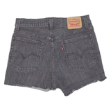 LEVI'S Womens Denim Shorts Black M W29