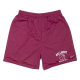 NIKE Mens Sports Shorts Maroon Relaxed L W30
