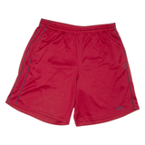 REEBOK Mens Sports Shorts Red Relaxed L W32