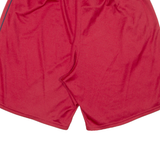 REEBOK Mens Sports Shorts Red Relaxed L W32