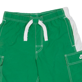 NIKE Mens Sports Shorts Green Relaxed S W30