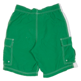 NIKE Mens Sports Shorts Green Relaxed S W30