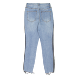 GUESS Spell-Out Womens Jeans Blue Slim Skinny Stone Wash W24 L25