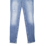 HILFIGER DENIM Vicky Distressed Womens Jeans Blue Slim Skinny W28 L32