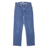 TOMMY JEANS TJ 1990 High Rise Cropped Womens Jeans Blue Straight W28 L27