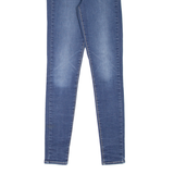 LEVI'S Mile High Womens Jeans Blue Slim Skinny Stone Wash W25 L32