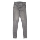 LEVI'S 310 Shaping Womens Jeans Grey Slim Skinny Stone Wash W27 L32
