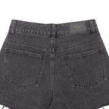 URBAN REVIVO Womens Denim Shorts Black UK 6 W26