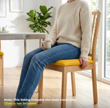 Anyseat Plain Yellow Stretch Chair Cover – Washable, Removable Dining & Kitchen Seat Protector