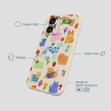 Seashell Pup Bloom iPhone 16 Case