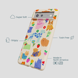 Seashell Pup Bloom Google Pixel 6a Case