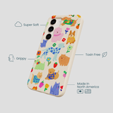 Seashell Pup Bloom Samsung Galaxy S24 Case