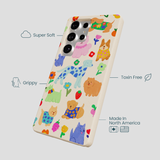 Seashell Pup Bloom Samsung Galaxy S25 Ultra Case