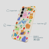 Seashell Pup Bloom Samsung Galaxy S25 Case