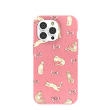 Bubblegum Pink Purrfection iPhone 14 Pro Case