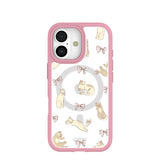 Clear Purrfection iPhone 17 Case With Petal Pink Ridge (MagSafe included)