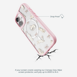 Clear Purrfection iPhone 17 Case With Petal Pink Ridge (MagSafe included)
