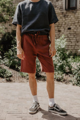 Hermes classic linen shorts in Terracotta