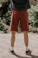 Hermes classic linen shorts in Terracotta