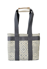 Chic Mini Tote Bag - Silver Ivory