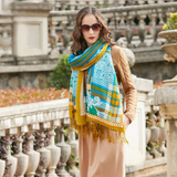 Anyyou 100% Merino Wool Arctic Silk Satin Large Winter Scarf Pashmina Shawl Bandana Perfect For Women Ladies Fashion Style