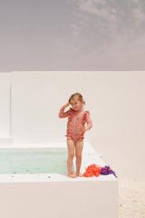 Aurelia girl's swimsuit - Bohemian Strawberry