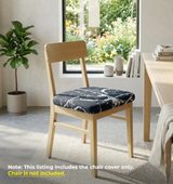 Anyseat Chair Cover Black White Splash Print Stretch Seat Cover for Home Dinning Kitchen Washable Removable