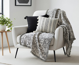Anycozy Jacquard Graffiti Throw Blanket – Soft Tassel Sofa & Bed Cover