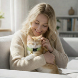 Anypet Large Neon Green Cat Collar with Safety Buckle, Bell & Durable Adjustable Strap – Stylish Comfortable Pet Accessory for Cats