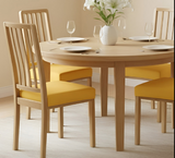 Anyseat Plain Yellow Stretch Chair Cover – Washable, Removable Dining & Kitchen Seat Protector