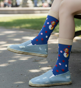 Anyfootwear 3 Pairs Women’s Joyful Holiday Cotton Socks Funny Gift Party