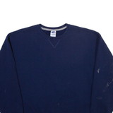 RUSSELL ATHLETIC Mens Sweatshirt Blue XL