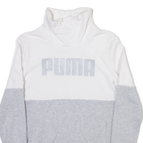 PUMA Womens Sweatshirt Grey Roll Neck S