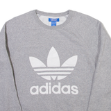 ADIDAS Mens Sweatshirt Grey S
