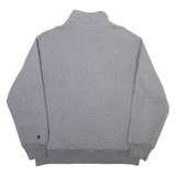 NAUTICA Mens Sweatshirt Grey 1/4 Zip L