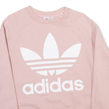 ADIDAS Womens Sweatshirt Pink UK 10