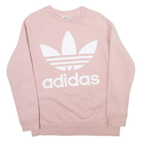 ADIDAS Womens Sweatshirt Pink UK 10
