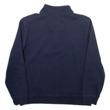NAUTICA Womens Sweatshirt Blue 1/4 Zip L