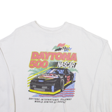 NASCAR Daytona 500 Mens Sweatshirt White USA S