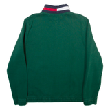 TOMMY HILFIGER Mens Sweatshirt Green 1/4 Zip M