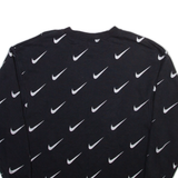 NIKE Womens Sweatshirt Black XS