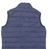 SCHOTT Mens Quilted Gilet Blue Nylon S