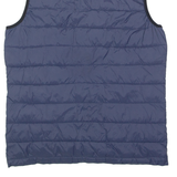 SCHOTT Mens Quilted Gilet Blue Nylon S