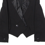 JEAN LOUIS DE PARIS Womens Blazer Jacket Black Wool 80s S