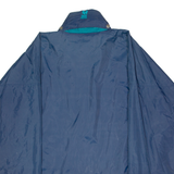 HELLY HANSEN Mens Rain Coat Blue 90s Hooded 2XL