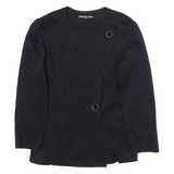 GENEVIEVE TARKA Womens Blazer Jacket Black S