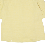 DELMOD INTERNATIONAL Womens Blazer Jacket Yellow Viscose 80s UK 14