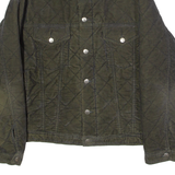 PIERRE CARDIN Mens Quilted Jacket Grey Diamond L